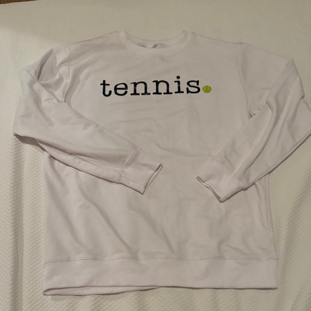 White Tennis Sweatshirt